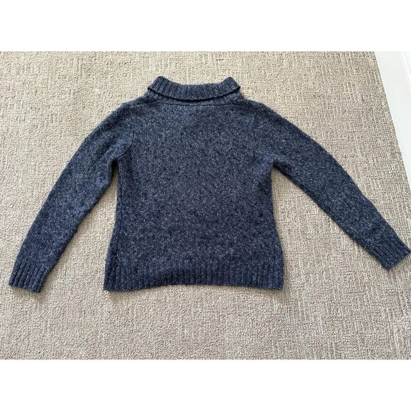 L.L.Bean Women’s Navy Blue Knit Sweater – Size Large - Picture 3 of 7